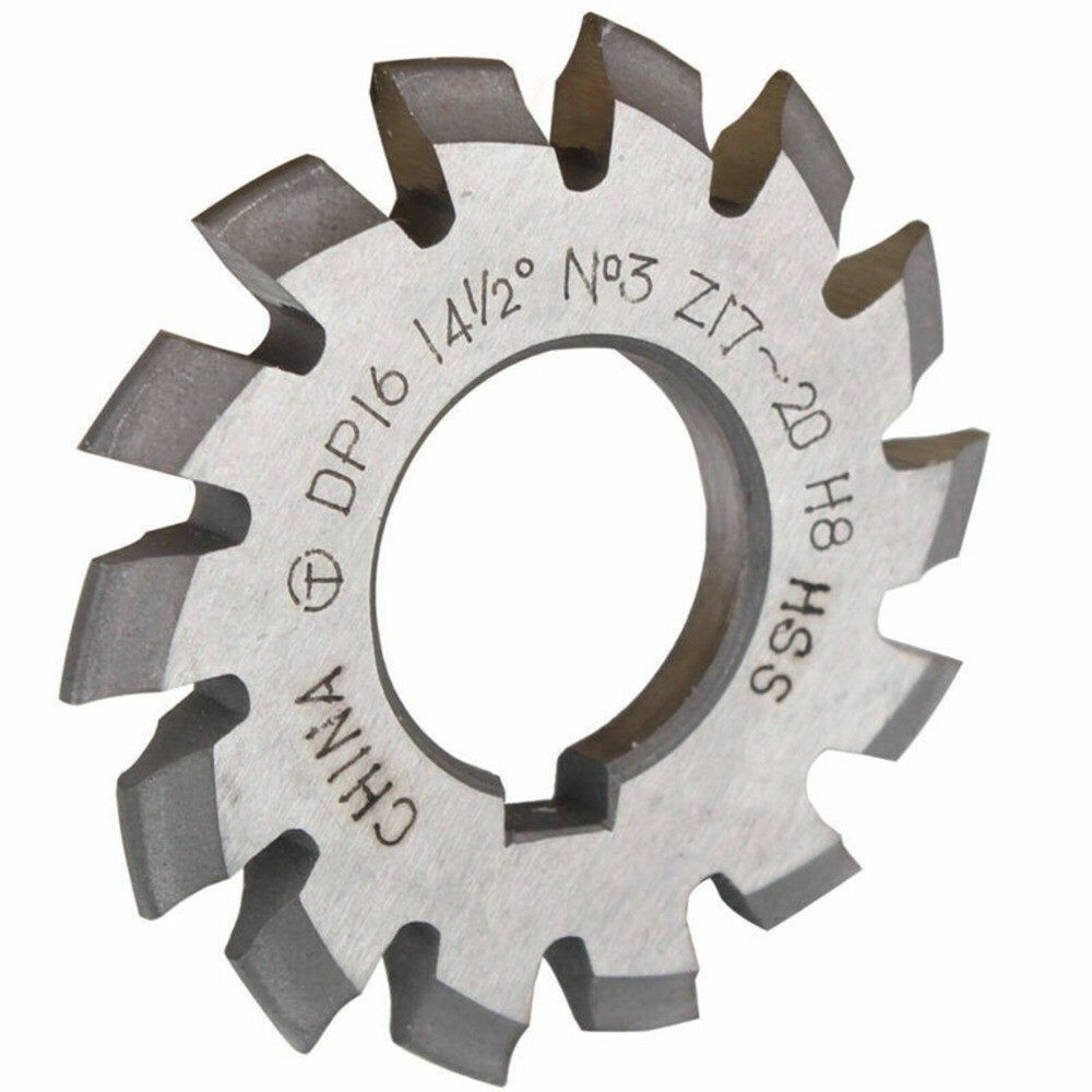 8 Pcs/Set 14.5° Involute Gear Cutter DP8 DP10 DP16 DP20 DP22 PA14-1/2 HSS 8H