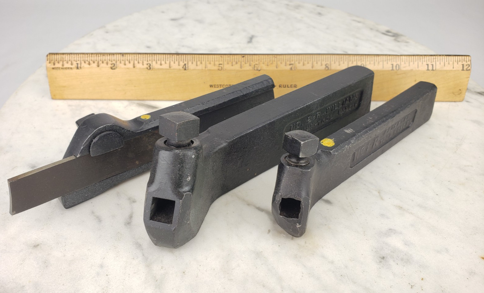 3x Lathe Tools 1/2″ Armstrong 21 & 1-R & 3/4″ Williams 2-R Parting Lantern