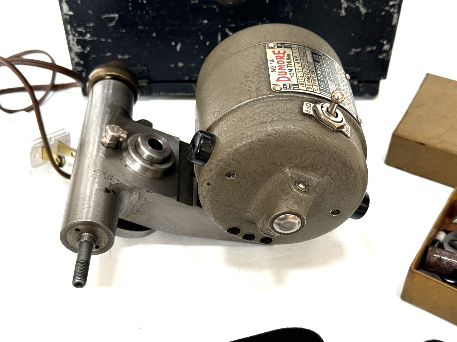 Dumone No. 14 Tool Post Grinder w/ Metal Carry Case – TESTED VERY GOOD COND