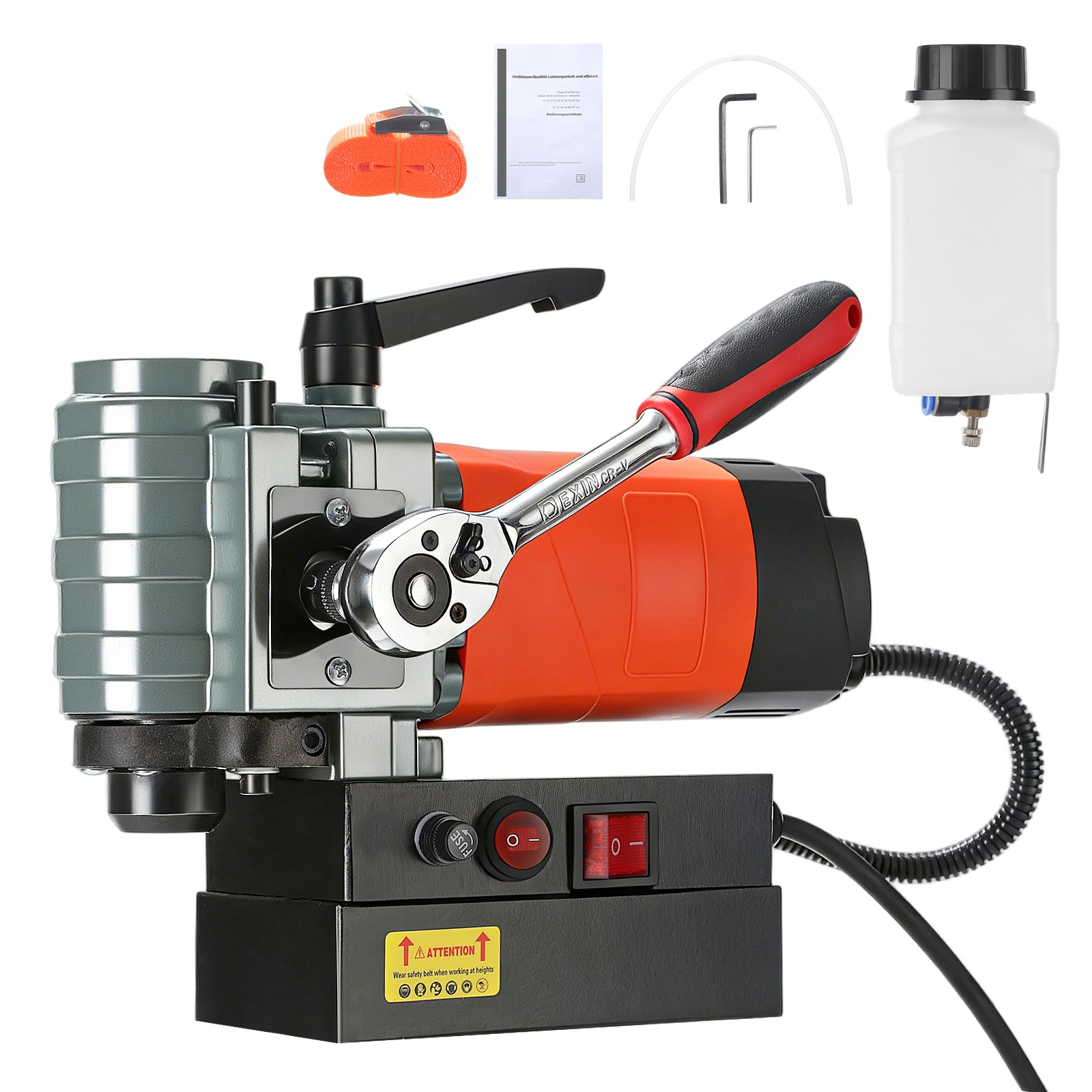 GEARZAAR 1300W Low Profile Mag Drill Portable Magnetic Press Light Weight Steel