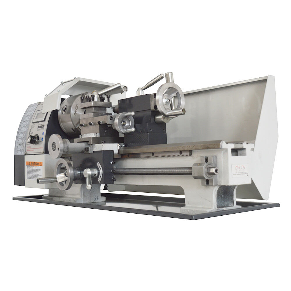 110V Precision Metal Lathe Teaching Lathe Metric Thread Version WM210V 900W
