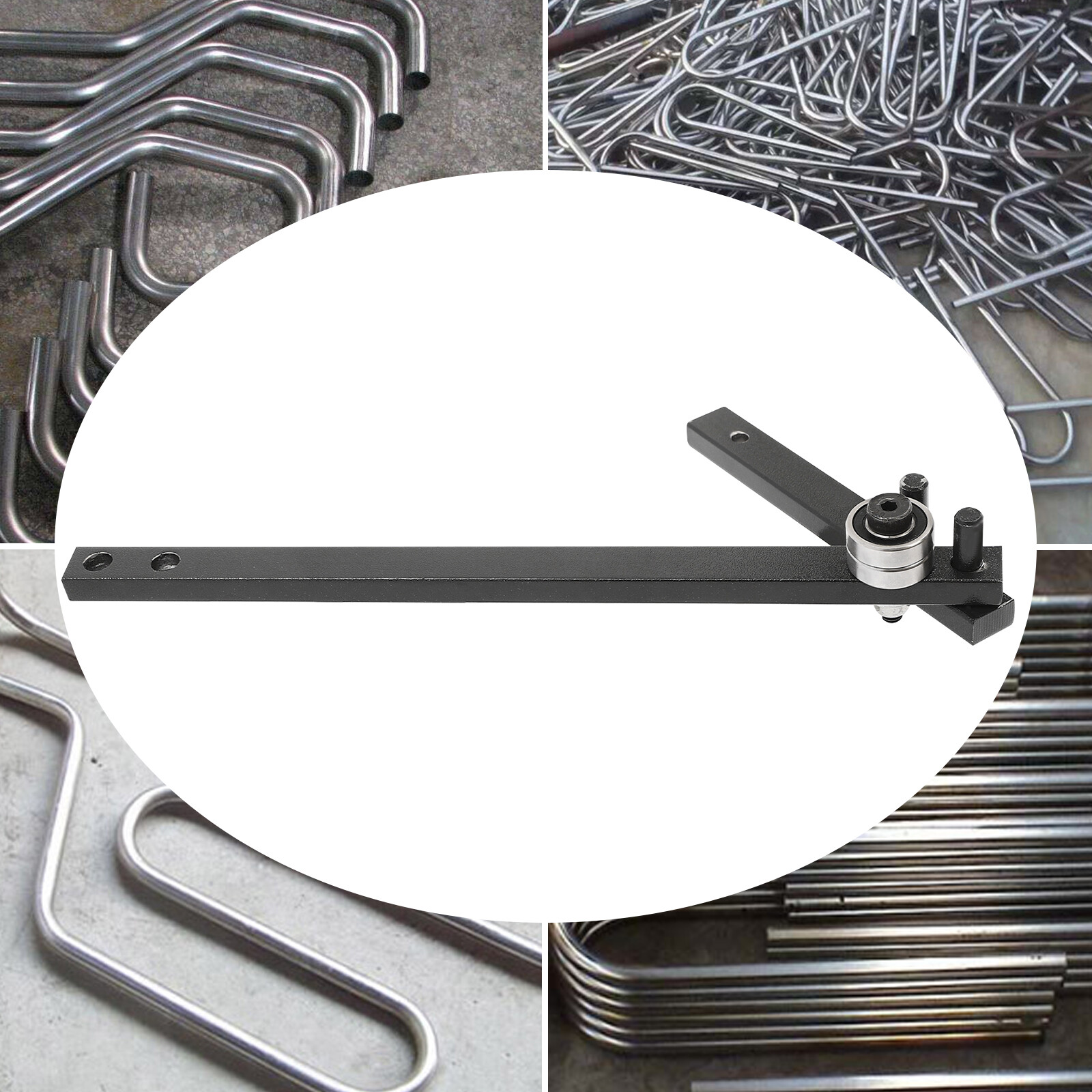 0-180° Hand Bender Manual Bending Bender Mini Flat Bar Rod Bender Black 2mm-10mm