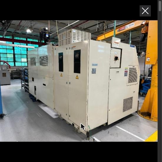 2001 Okuma LB35 II M Heavy-Duty CNC Lathe Royal Filtermist Chip Conveyor