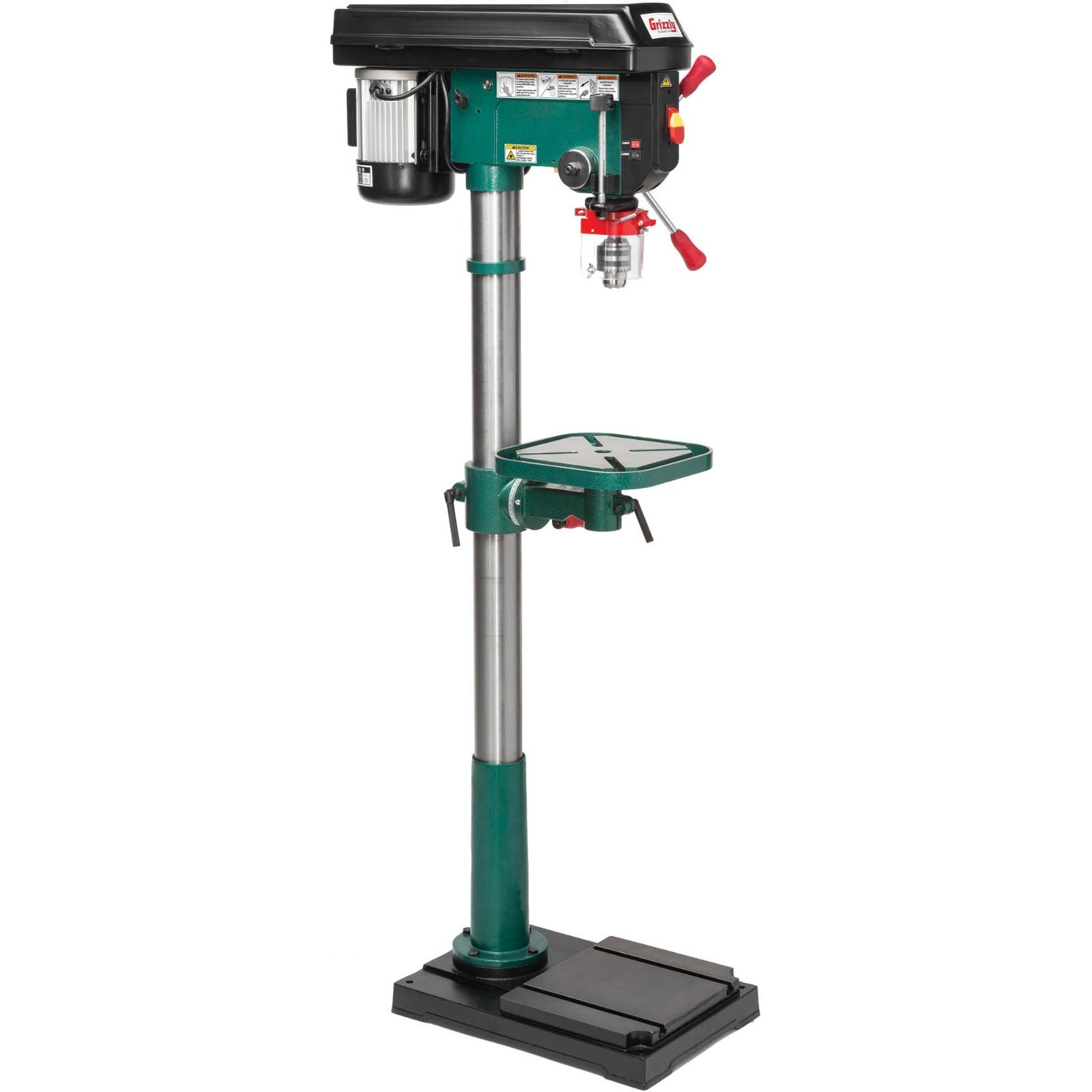 NEW Grizzly Model T33902 14″ Drill press with LED AND LASER GUIDE PICK UP ONLY