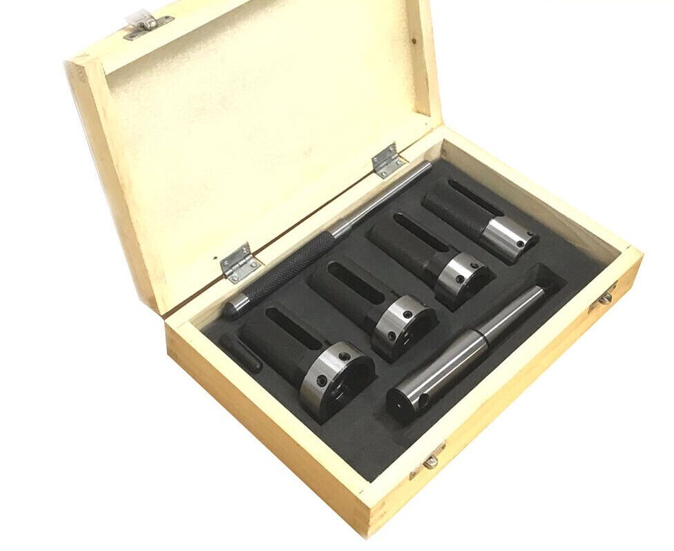 Lathe Tailstock Floating Die Holder Set MT3 Shank 3MT Imperial Die Threading Kit