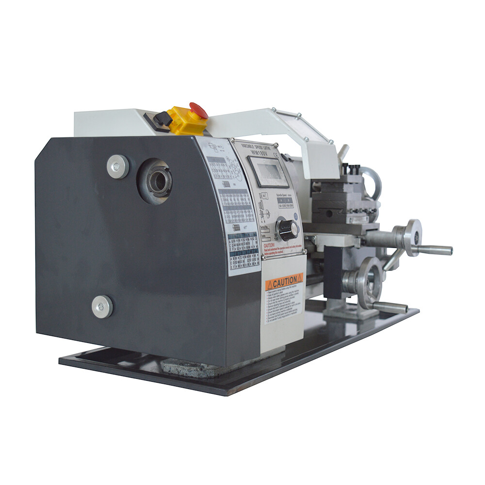 WM180V Metric Precision Metal Bench Lathe 600W Metalworking Wood Lathe