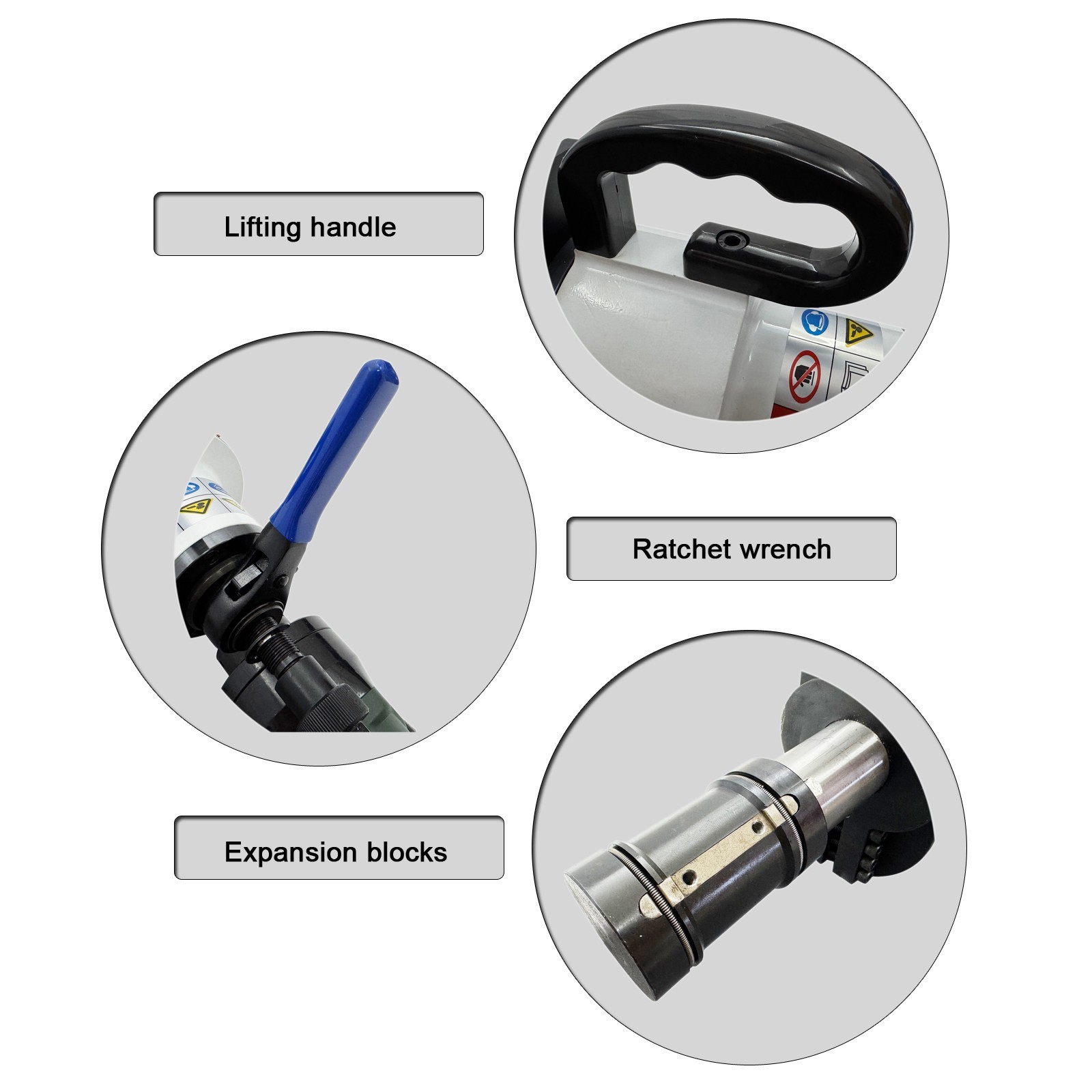 Portable Internal Pipe Beveling Machine (ISE-159, 65-159mm, 220V, 1500W/ 2.0HP)