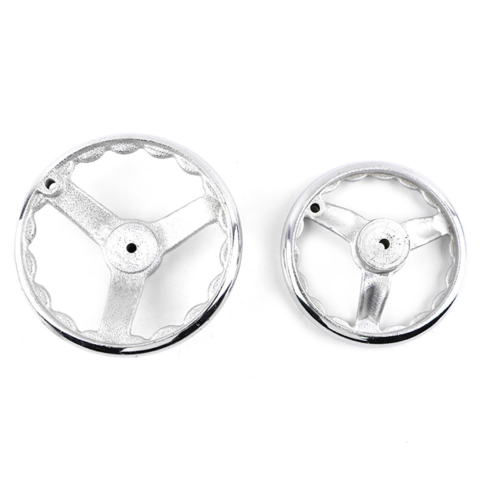 3″ – 14″ Metal Machinery Handwheel 3-spoke Hand Wheel Chrome Plated for Milling