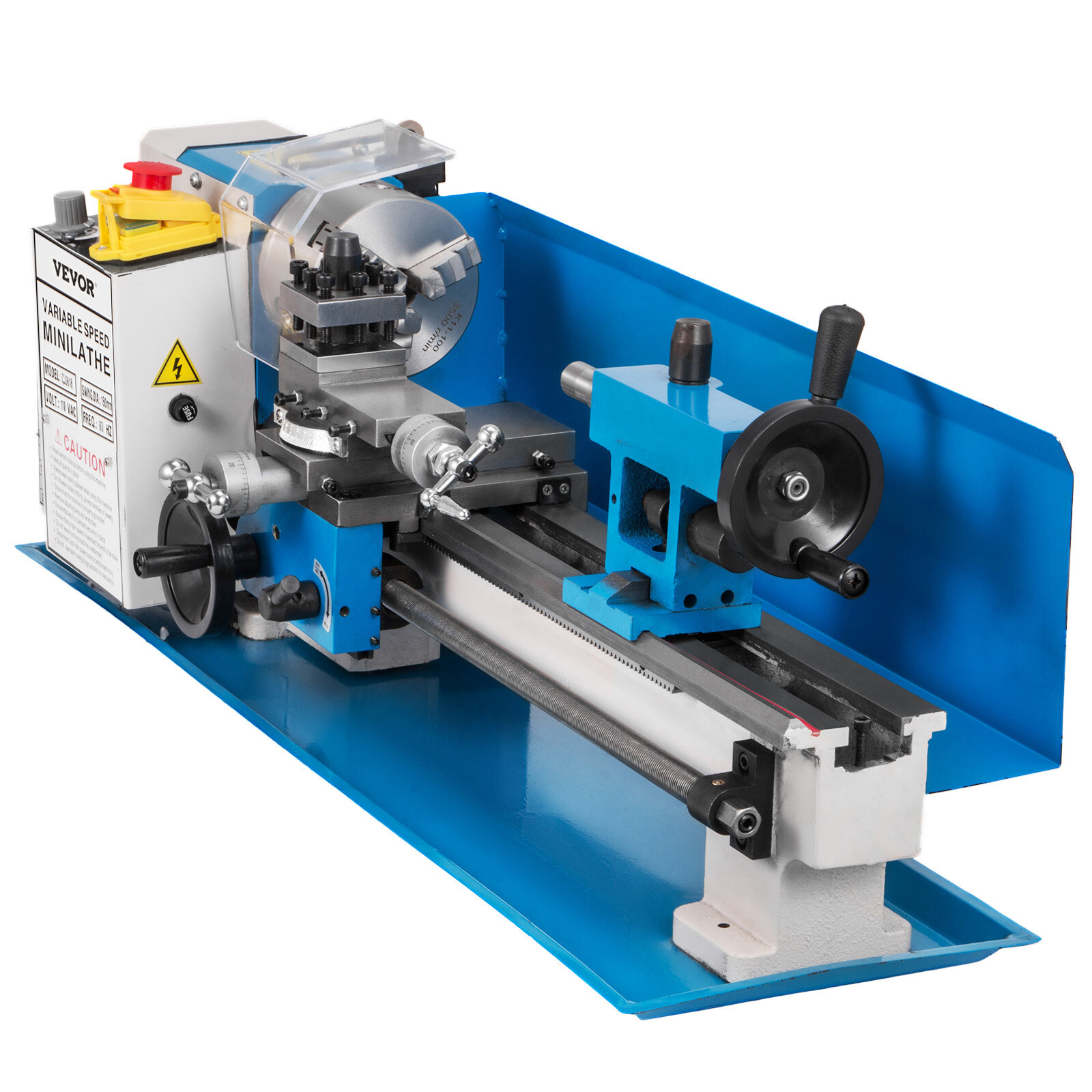 SIHAO Variable Speed 2250 RPM W/ Tools Mini Metal Lathe Machine 7″x14″ 550W