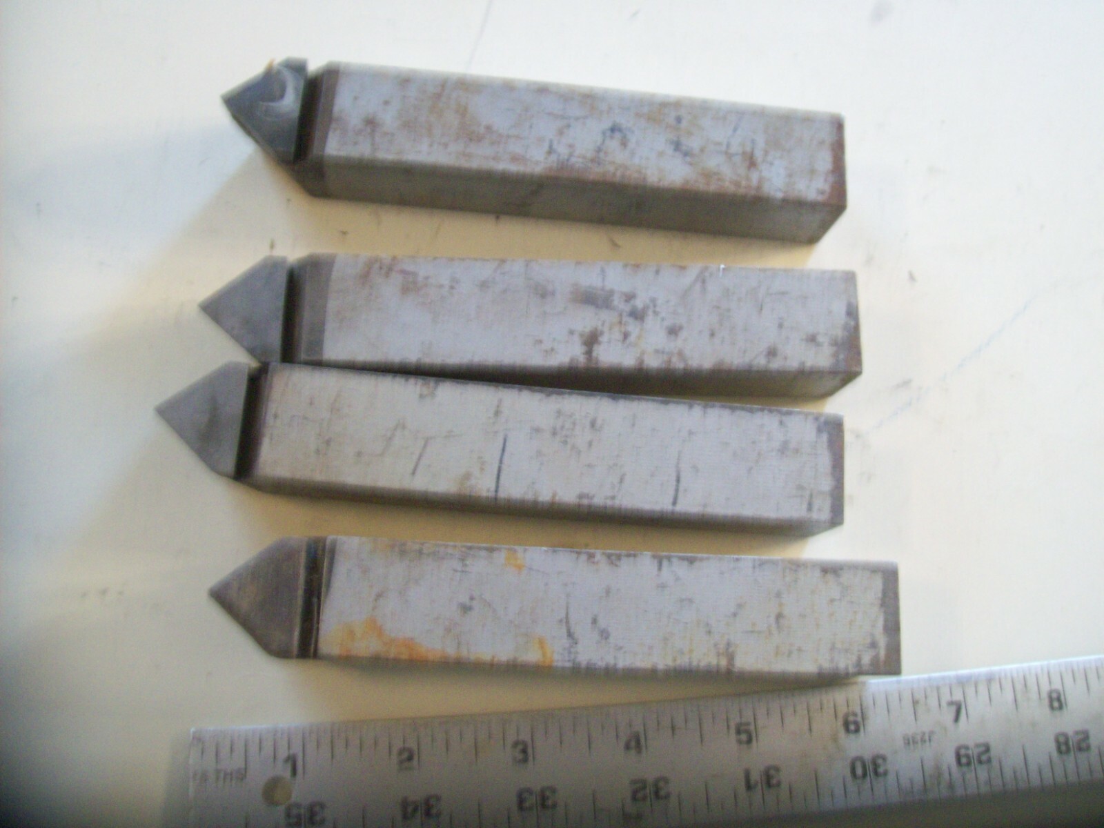 4 Carboloy New Old Stock Carbide Tipped Cutting tools 6″ Long 1″ X 1 ” 44A D-16