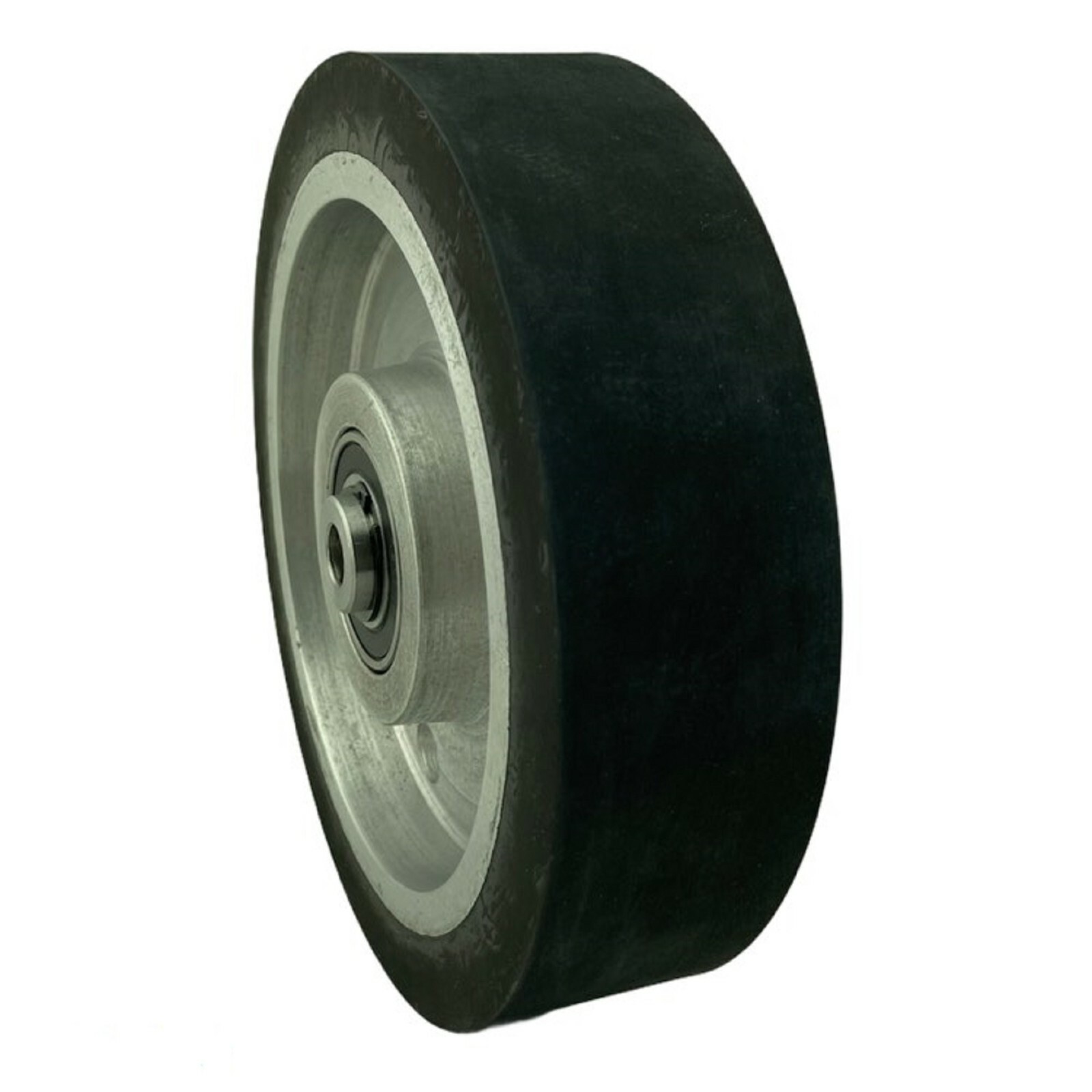 6″ Smooth Black Rubber Contact Wheel Dynamic Balance For Belt Grinder