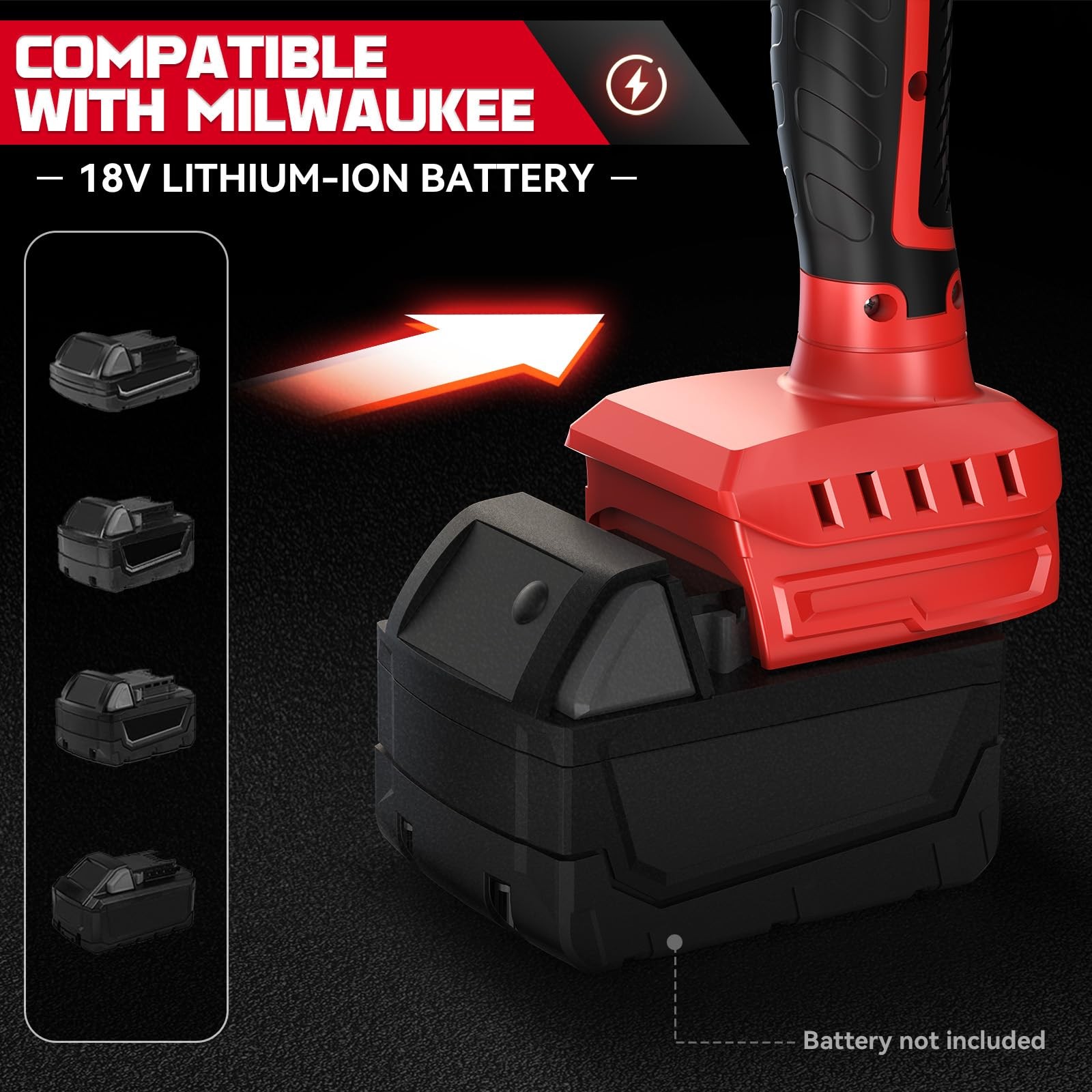 Ecarke Cordless Tile Vibration Tool Compatible with Milwaukee 18V Battery Por…