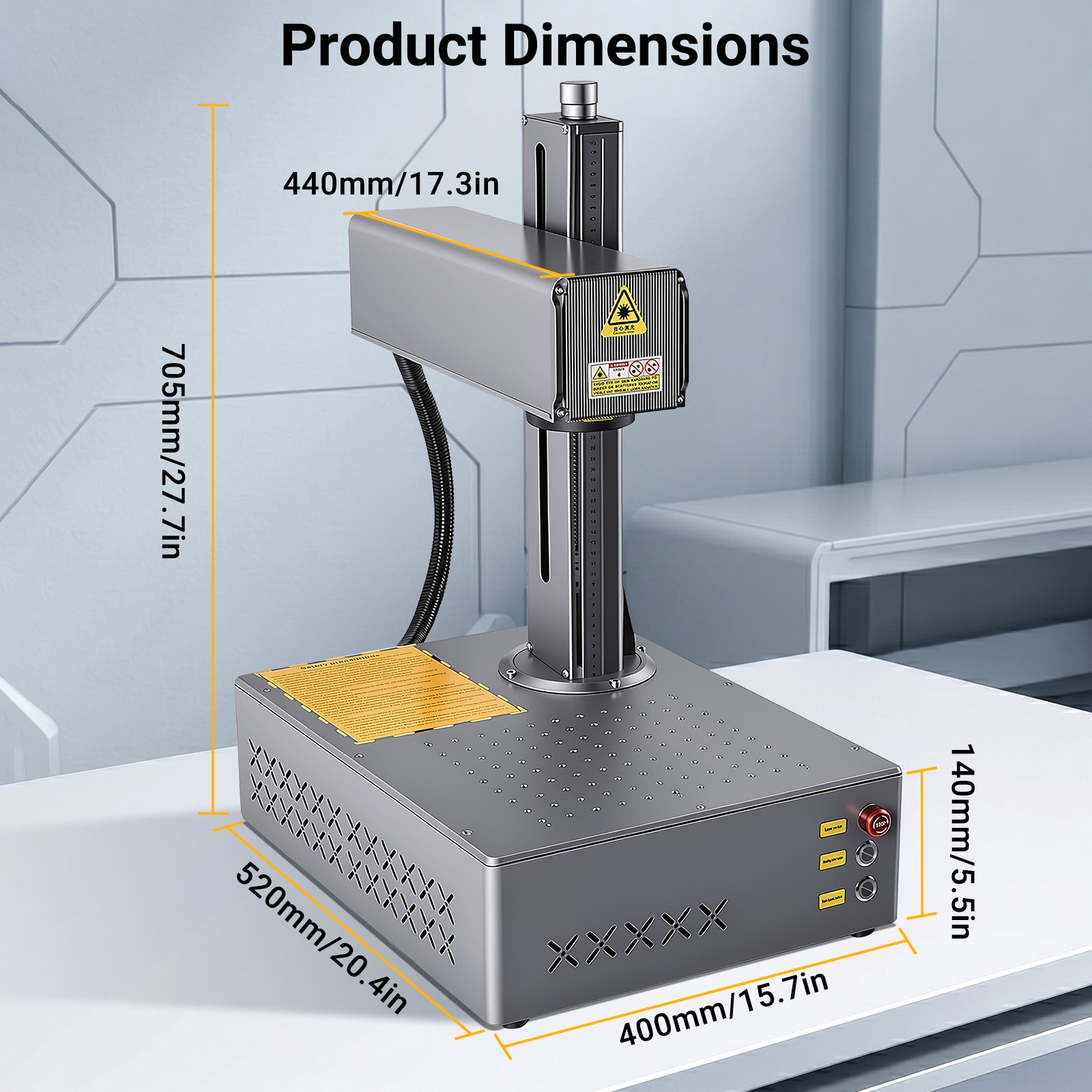 60W Portable JPT Mopa M7 Auto Focus Fiber Laser Marking Engraving Machine Marker