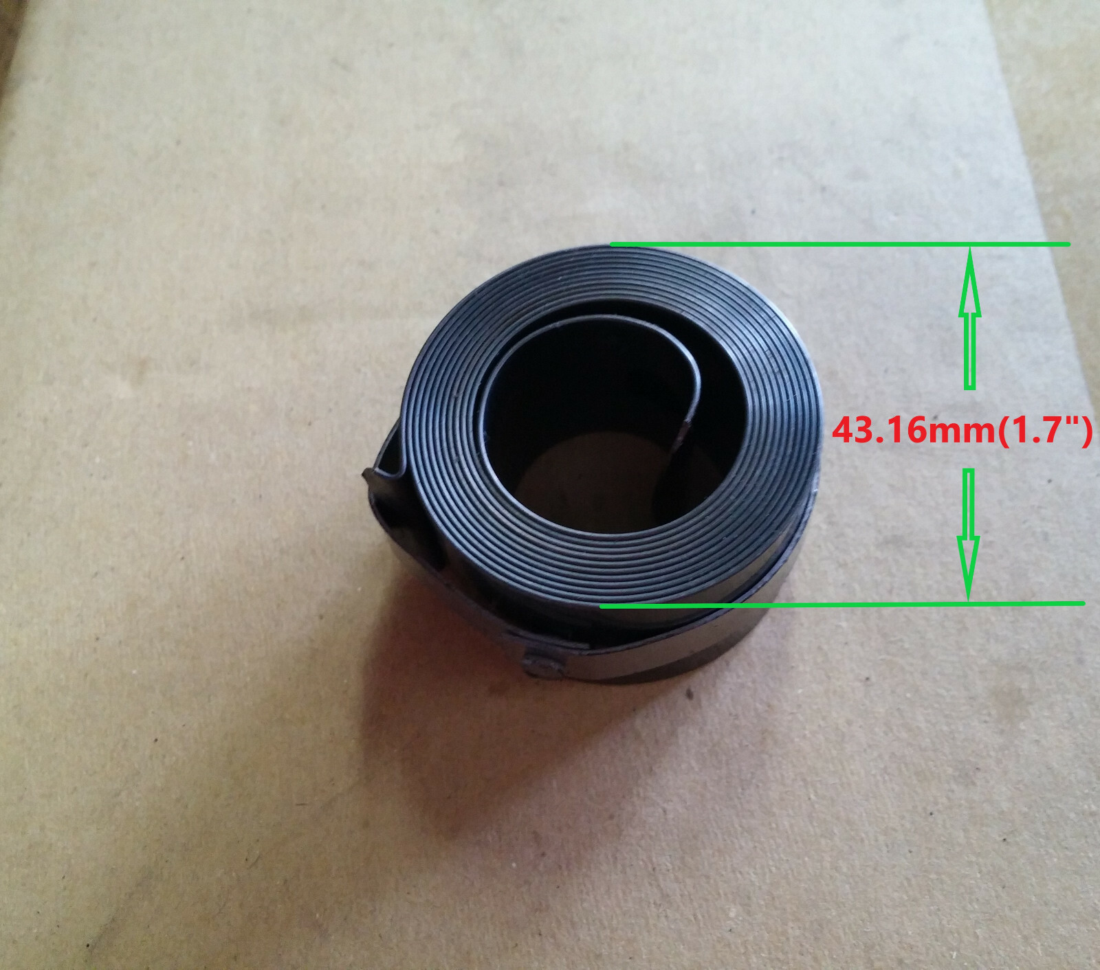 Clock Return Spring at 25mm Wide for Import Bridgeport Type Mill