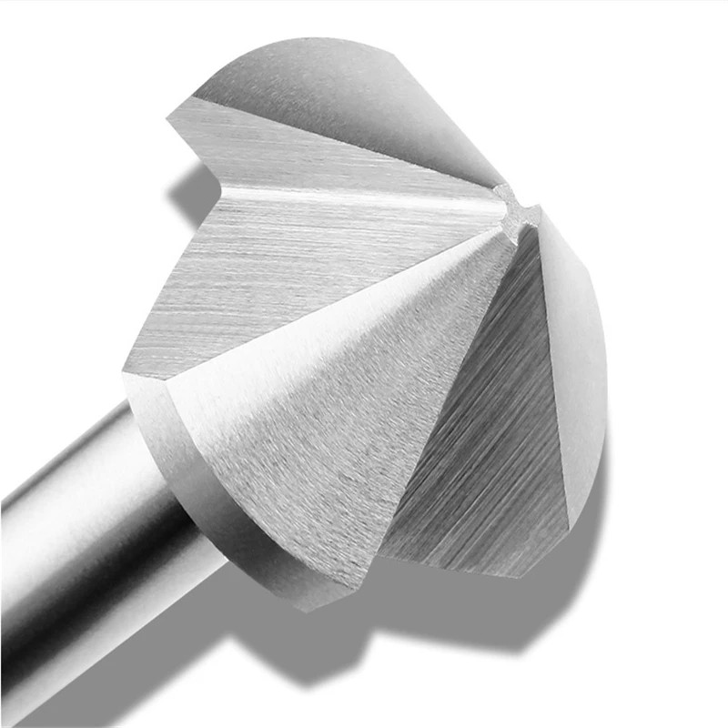 Chamfer End Mill 6.3-50mm 60/90Deg 1/3Flute HSS High Speed Steel Cutter Tools