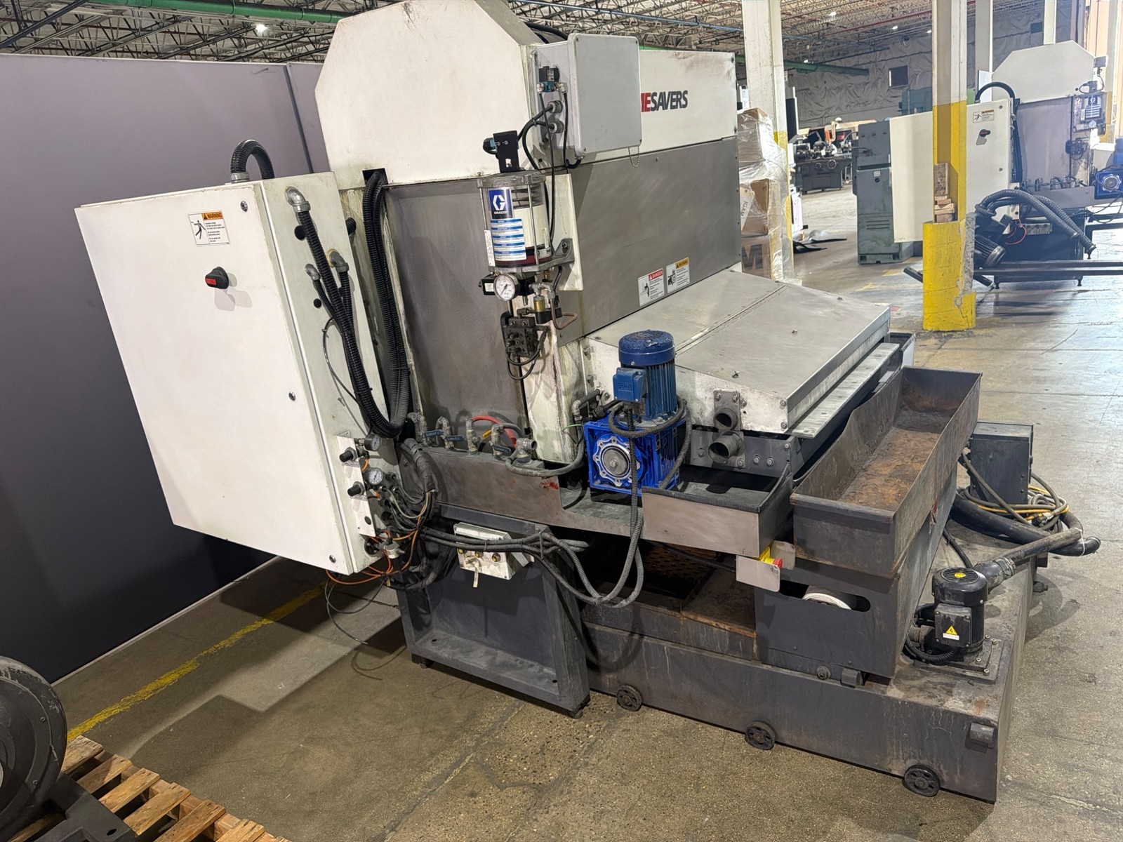 Timesavers Lynx 37MWT-D-60 Wet Abrasive Finishing Machine w/ PFA-240-3 Blower…