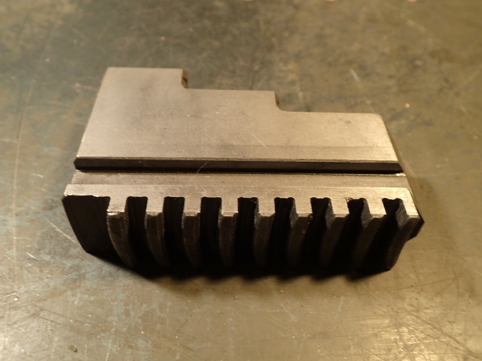 3-Piece Set Lathe Scroll Chuck Steel Step Jaws: 1-1/16″ Wide, 4-1/8″ Long, Used