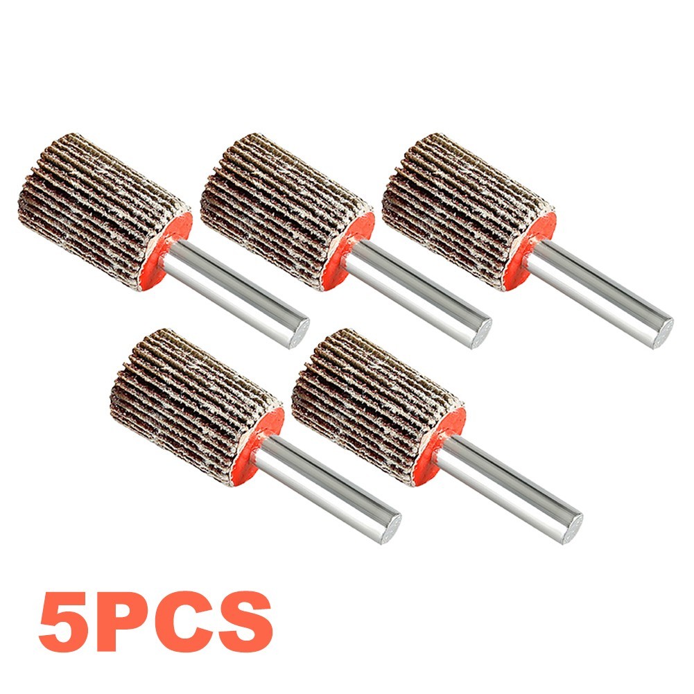Professional 15mm Flap Wheels for Deburring and Finishing 80 Grits Pack of 5