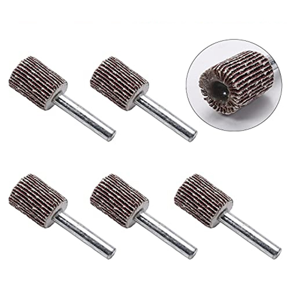 Professional 15mm Flap Wheels for Deburring and Finishing 80 Grits Pack of 5