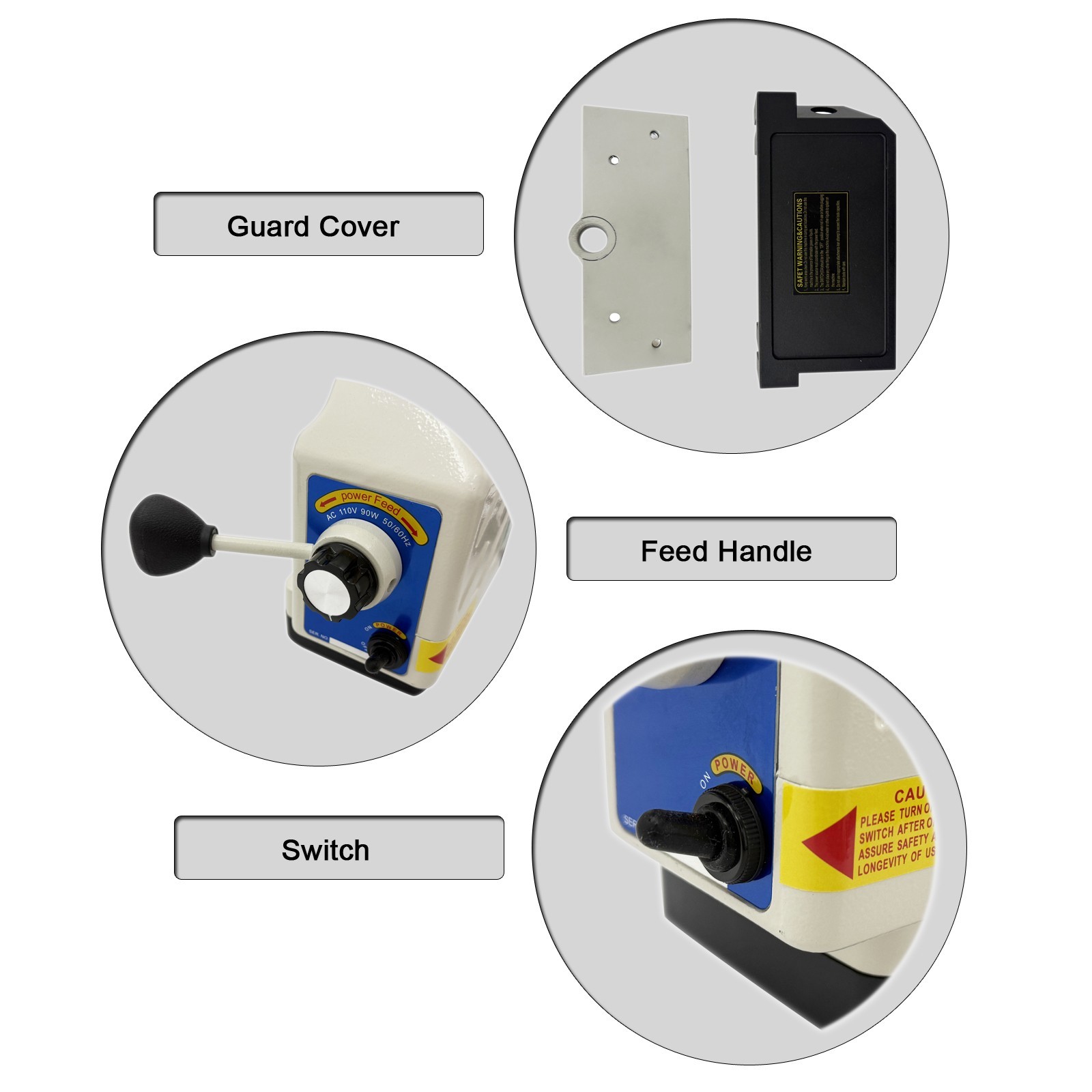 X-Axis Power Feeder (AL-360, 110V, 90W, 50.8 N·m Torque, 0-200RPM)