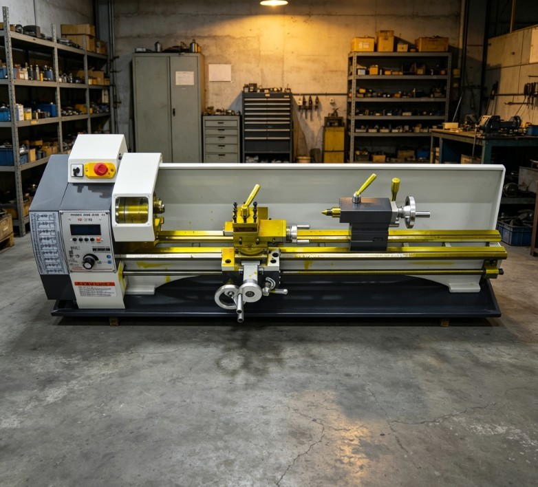 RC-210E 1100W 1.5HP Precision Metal Bench Lathe 110V Brushless Belt Drive