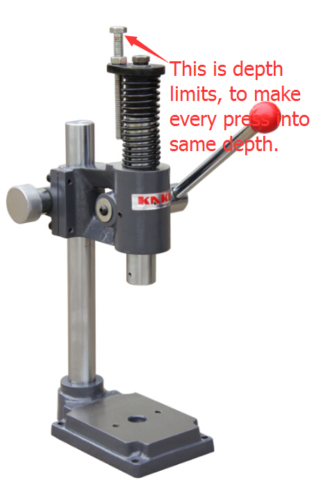 KAKA Industrial AP-2S Arbor Press, 2-Ton Adjust Press Height Jewelry Tools
