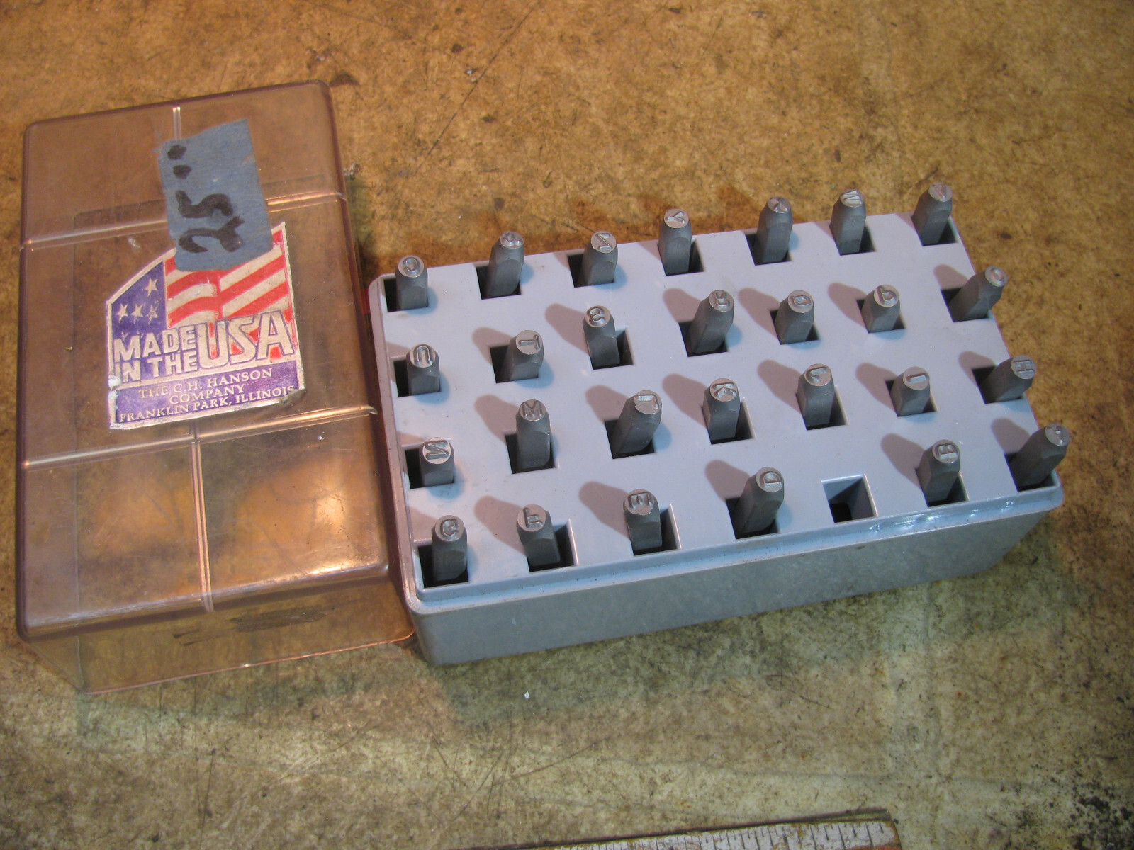 Hanson 1/8″ Letter Stamp Set 20200