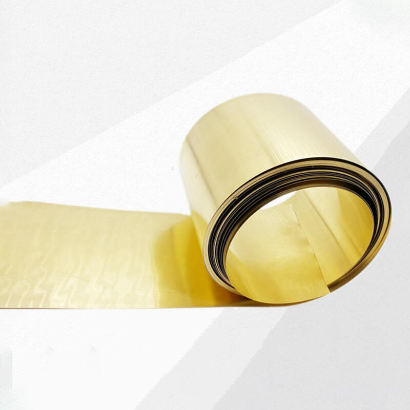 Brass Sheet Roll Metal Foil Plate 0.1-1mm Thick, 10-200mm Width, 1000mm Length