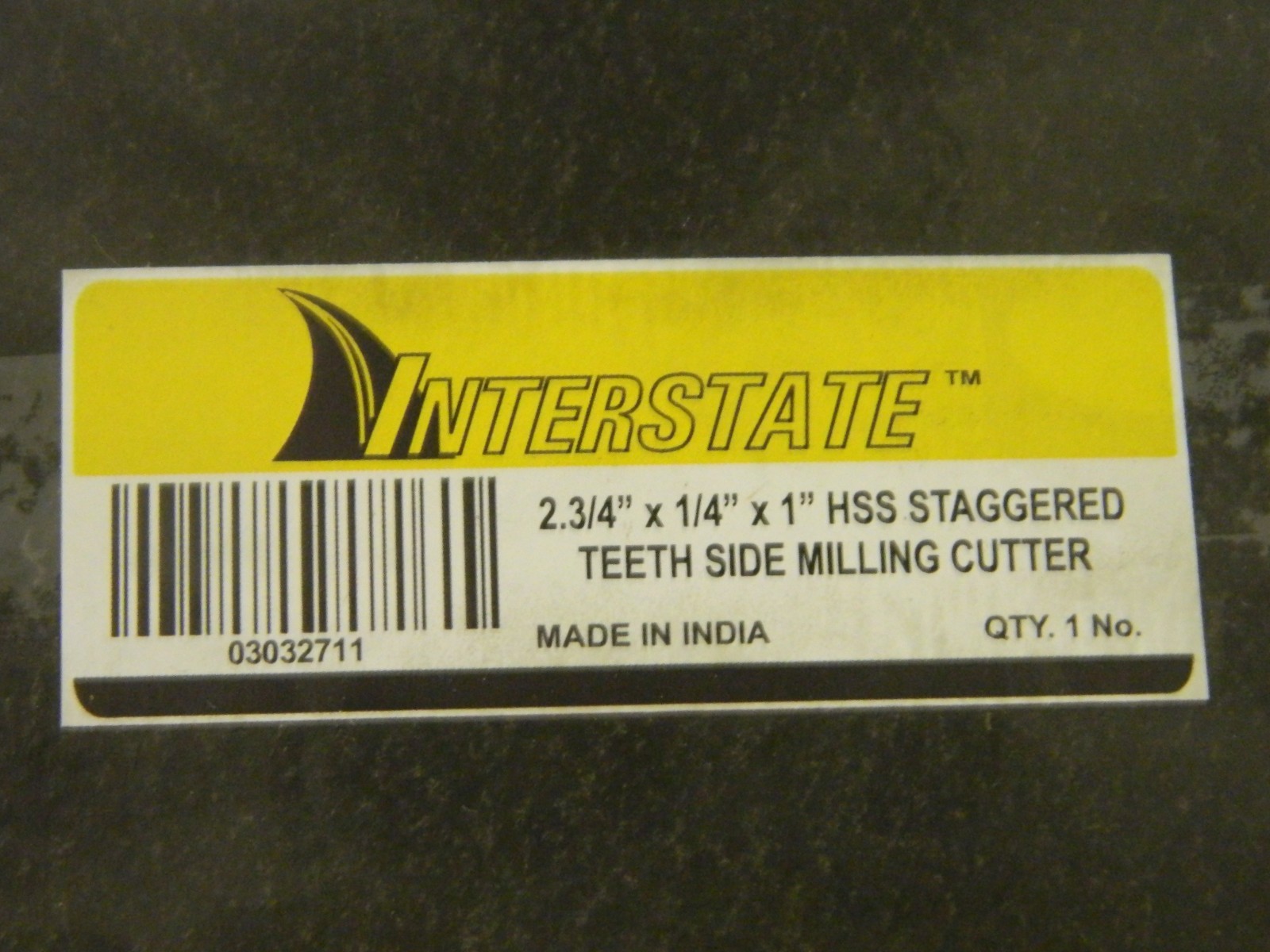 Interstate Staggered Teeth Side Milling Cutter 2-3/4″ x 1/4″ x 1″ HSS 03032711