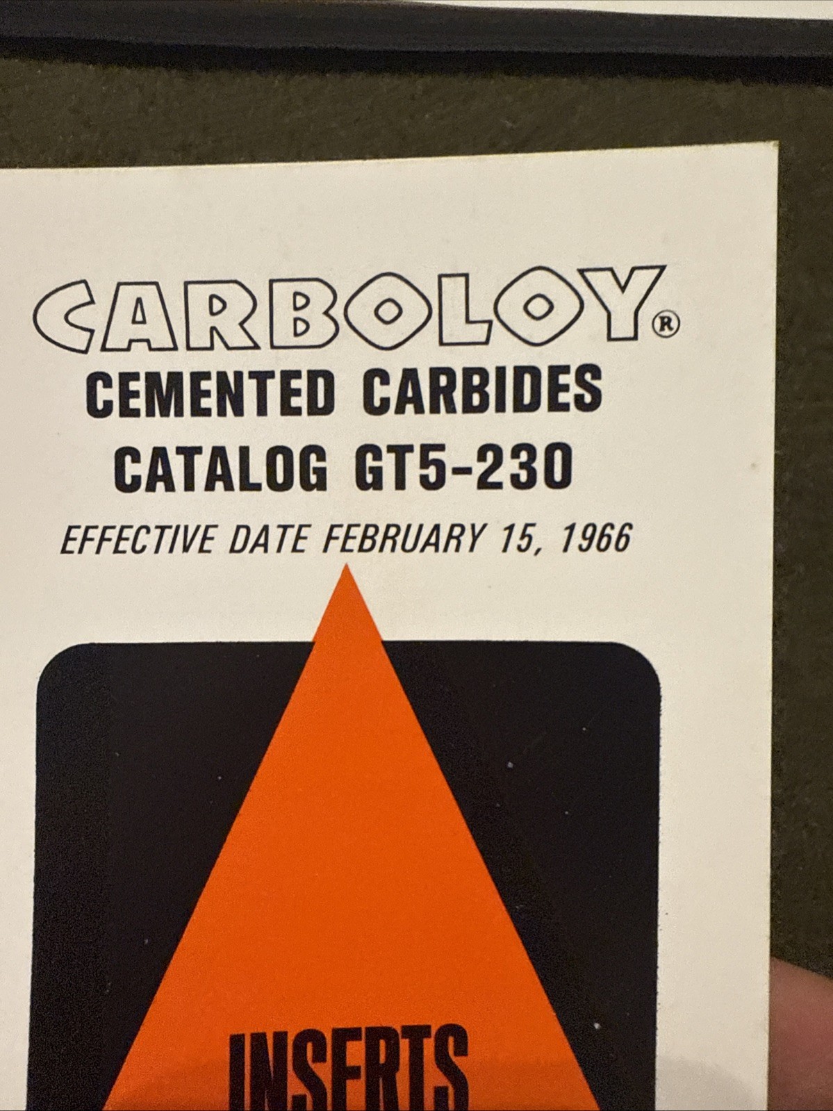 Vintage Carboloy Tool Catalog USA 🇺🇸