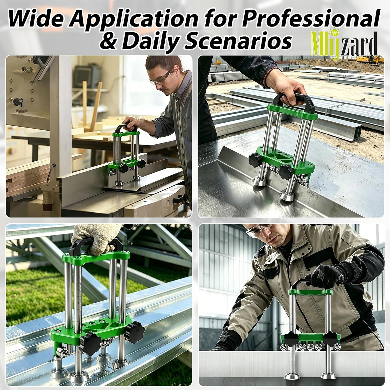 2 Station Sheet Metal Bender Tool | Adjustable 0.27″-7″ Width, 0.1-1.0Mm Thickne