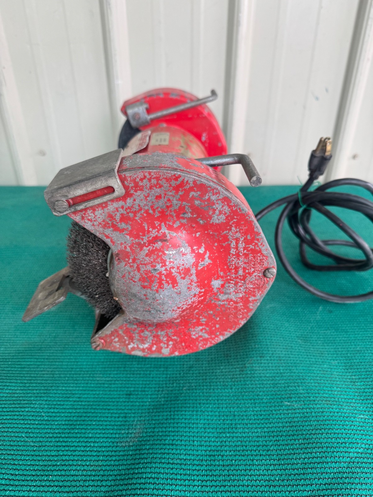 Baldor 612R Bench Grinder Buffer Wire Wheel 1/3 hp – 3600 Rpm 6″ USA See Video