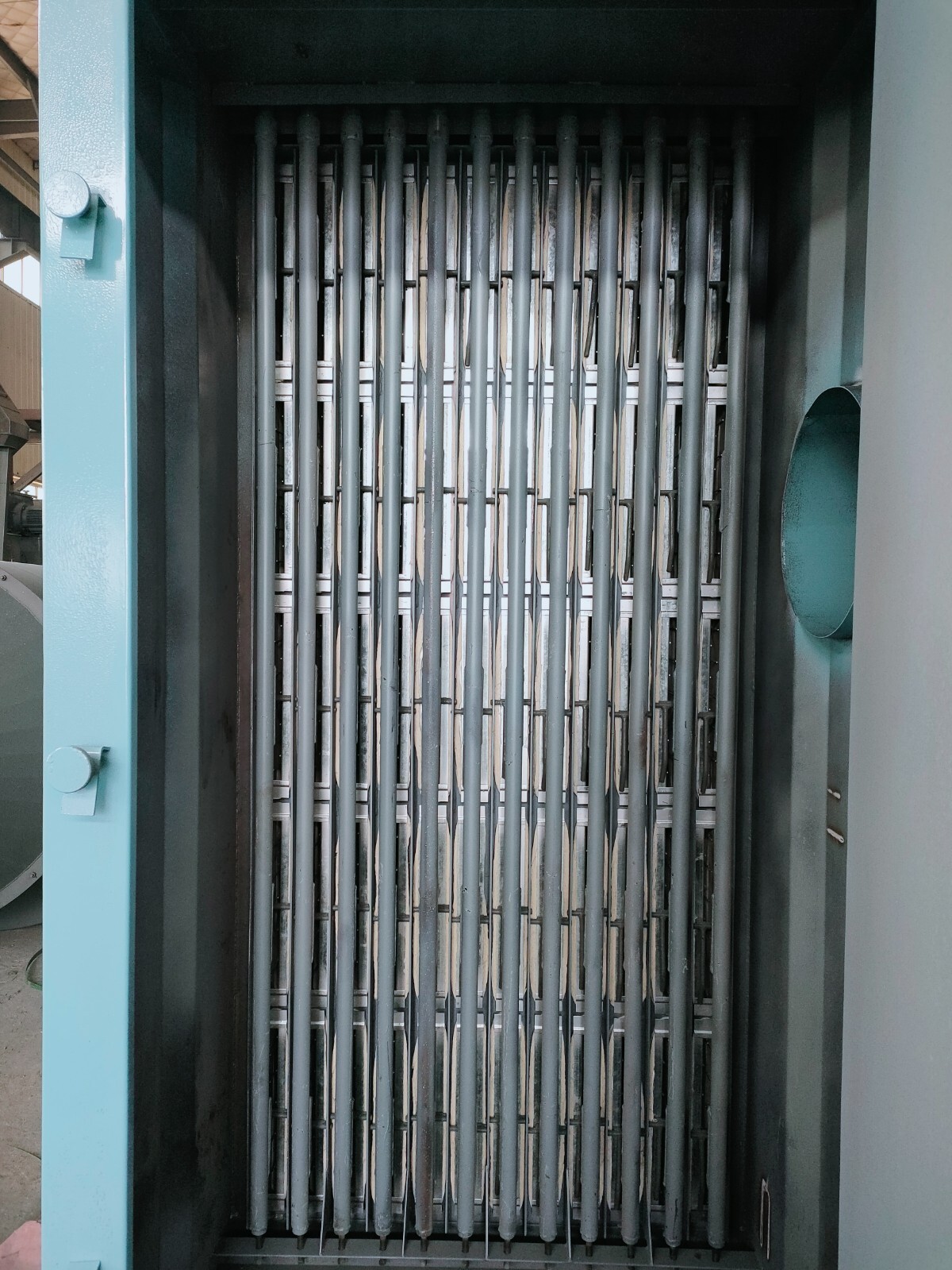21 Cubic Foot Manganese Drum Shot Blast Machine “System” with Dust Collector