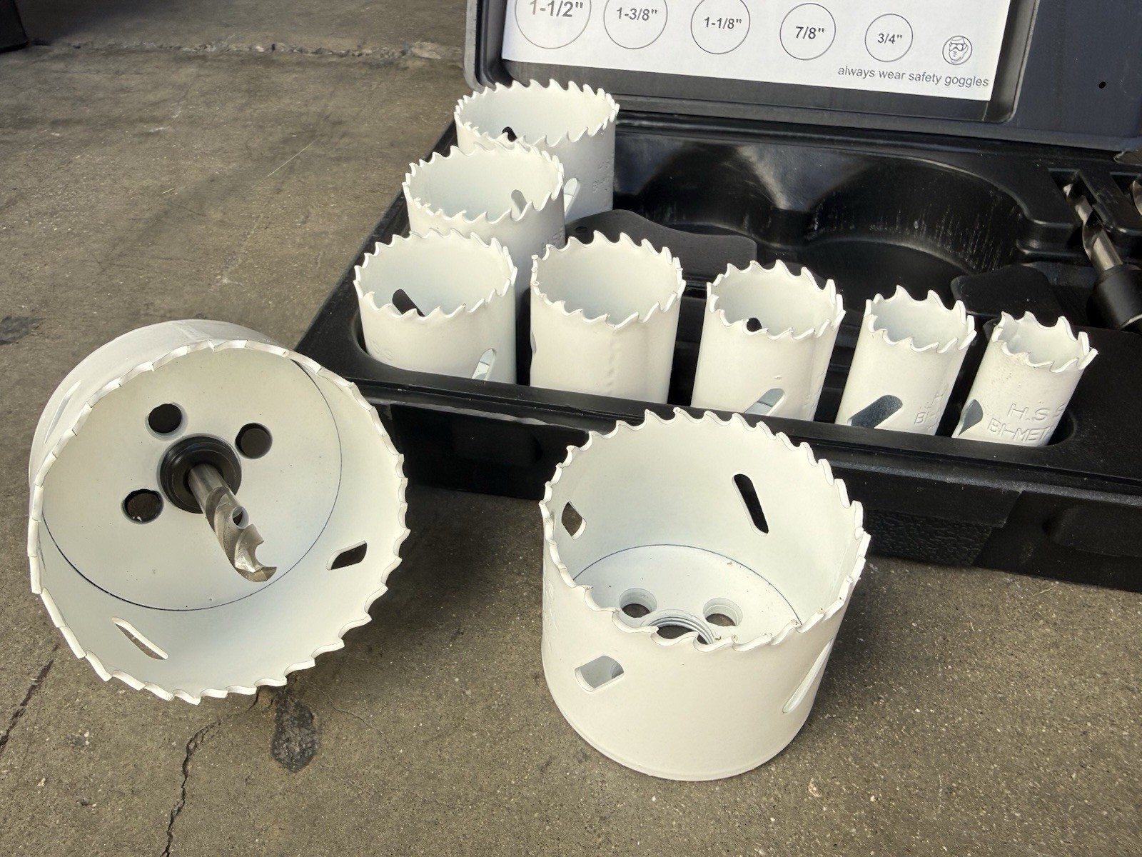 Tube & Pipe Notcher 60 Degree Notch Up To 2-1/8″ Tubing & 9pc Bi Hole Saw Kit U5