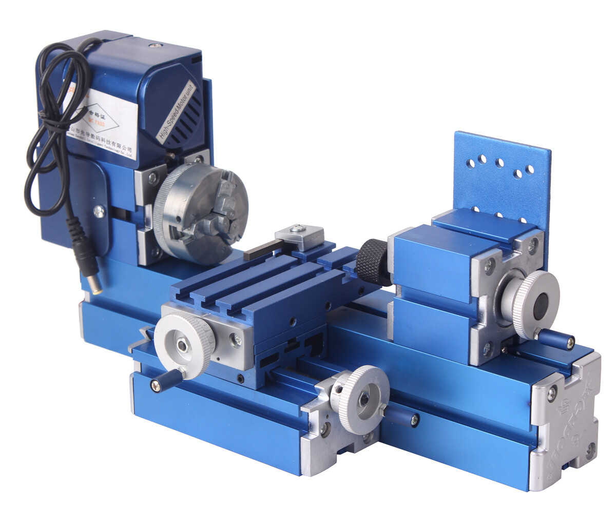 Mini Lathe Machine DIY Metal Tool CNC Benchtop Wood Lathe Woodworking For Hobby