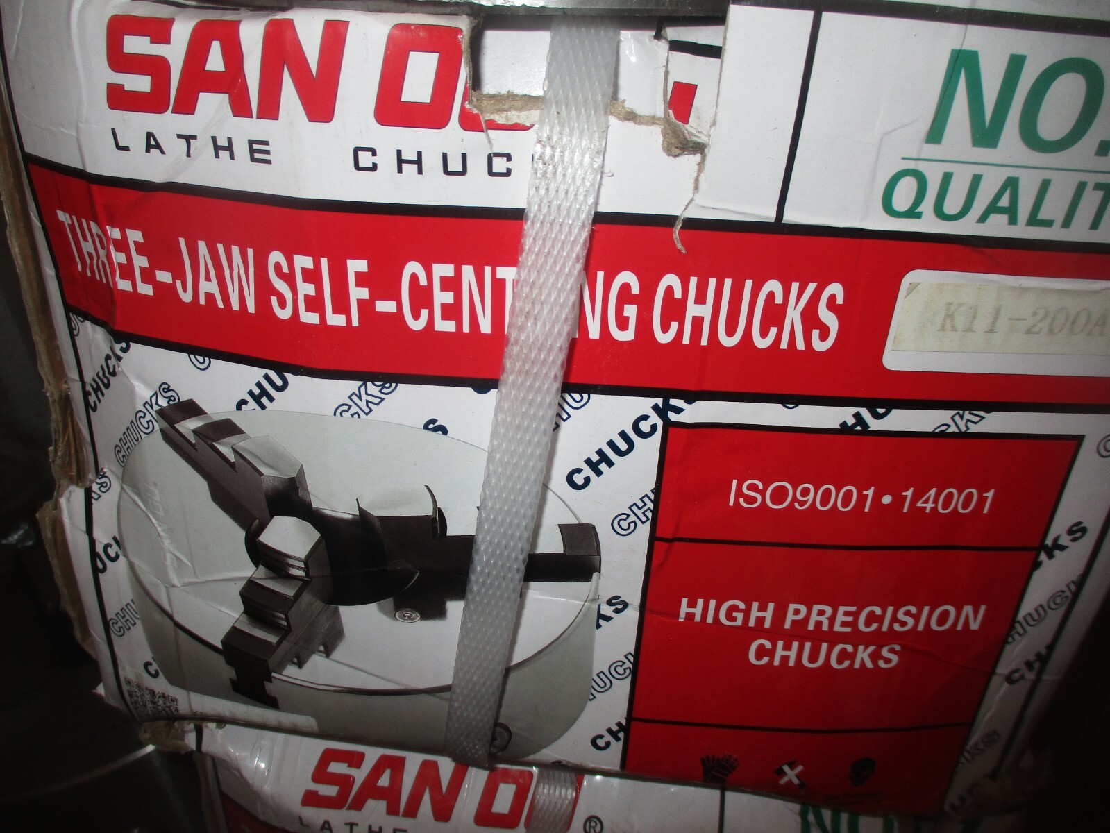 NEW SAN OU K11-200A 8″ 3 JAW CNC SELF CENTERING LATHE CHUCK