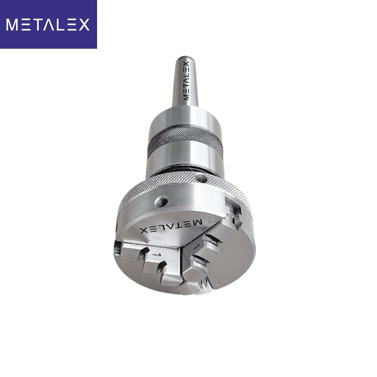 65mm Self Centering Lathe Chuck 3 Jaws Reversible MT3 Live Revolving Tailstock