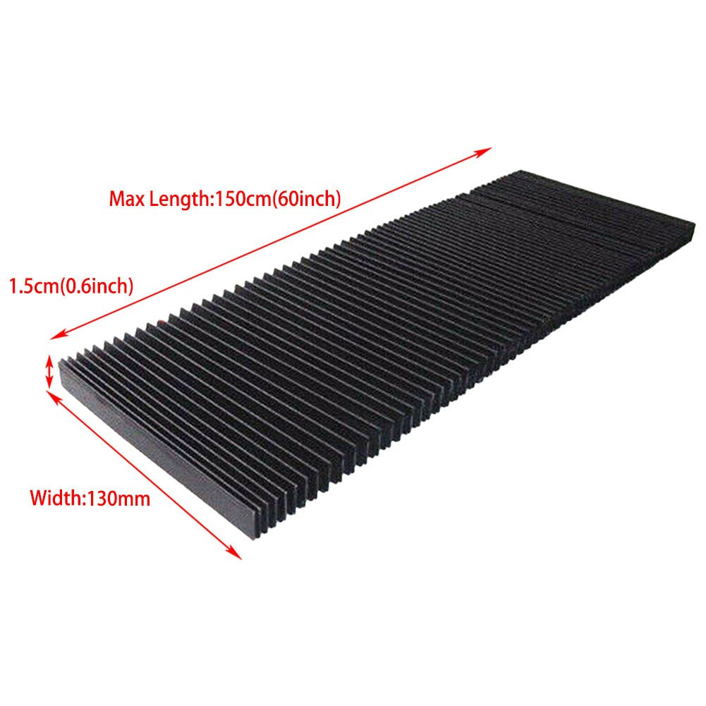 Milling Machine Flexible Protective Flat Accordion Bellows Cover Tool