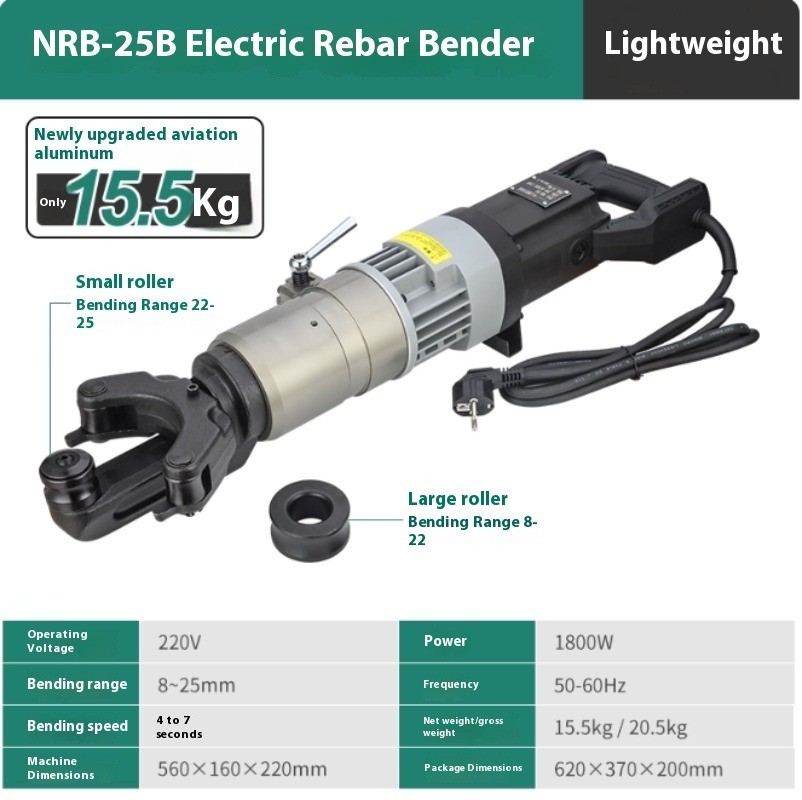 Hydraulic Handheld Electric Rebar Bender for Bending Rebar and Steel Rods