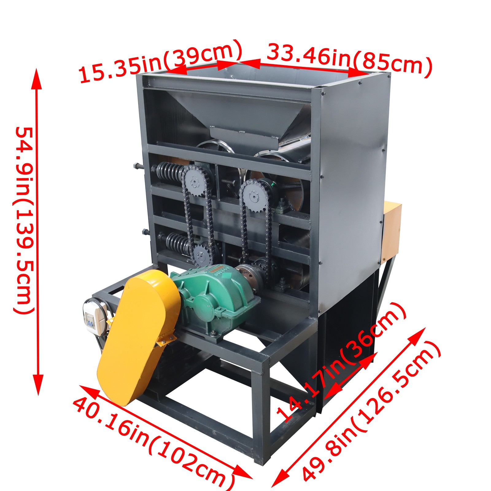 220V all-Aluminum Zip-Top Cans Flattening Machine Recycling Waste 80-120kg/h 4KW