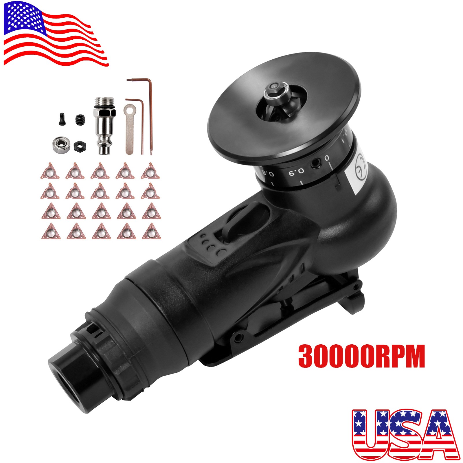 Pneumatic Chamfering Machine 30000 RPM Metal Trimming Air-Chamfer Beveling Tool