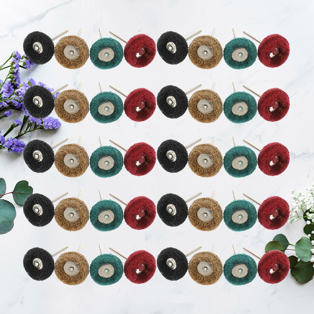40Pcs Polishing Wheel for Drill Metal Jewelry Buffing Wheel Kit