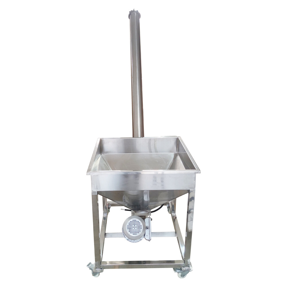 Electric Screw Conveyor Feeder Auger Hopper 1.7m Height 220V 1.1KW Single-phase