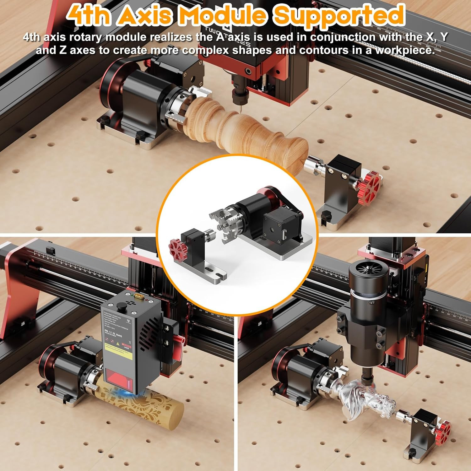 TTC450 Pro CNC Router with Touch Screen & Stamp Kit – 800mm/min Speed