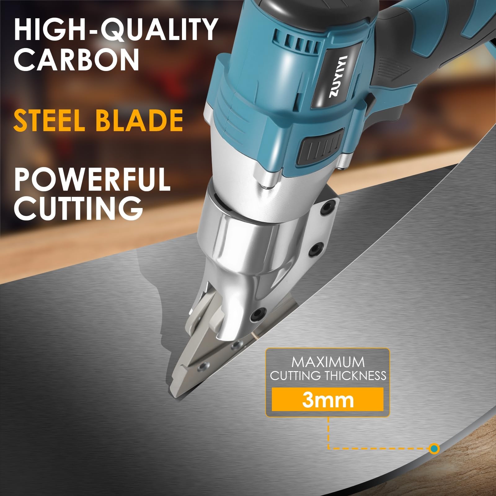 ZUYIYI Cordless Metal Shear Cutter for Makita 18V Battery (Not Included), 400…
