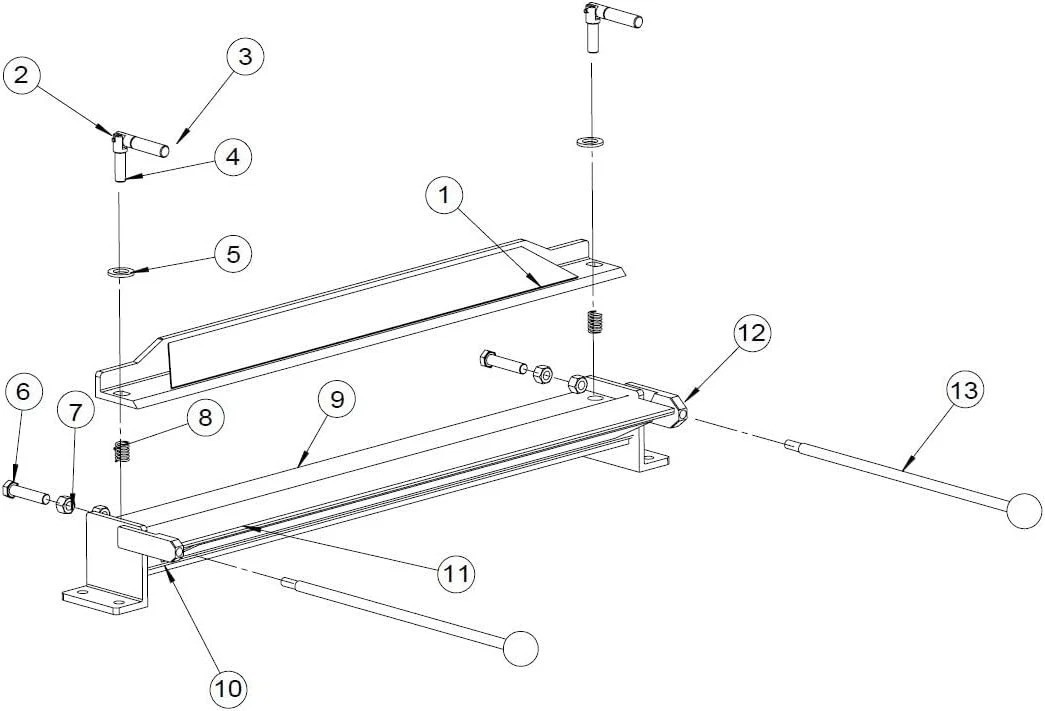 Heavy-Duty 28 Inch Steel Bender – Adjustable Metal Folding Brake 1.2mm Capacity