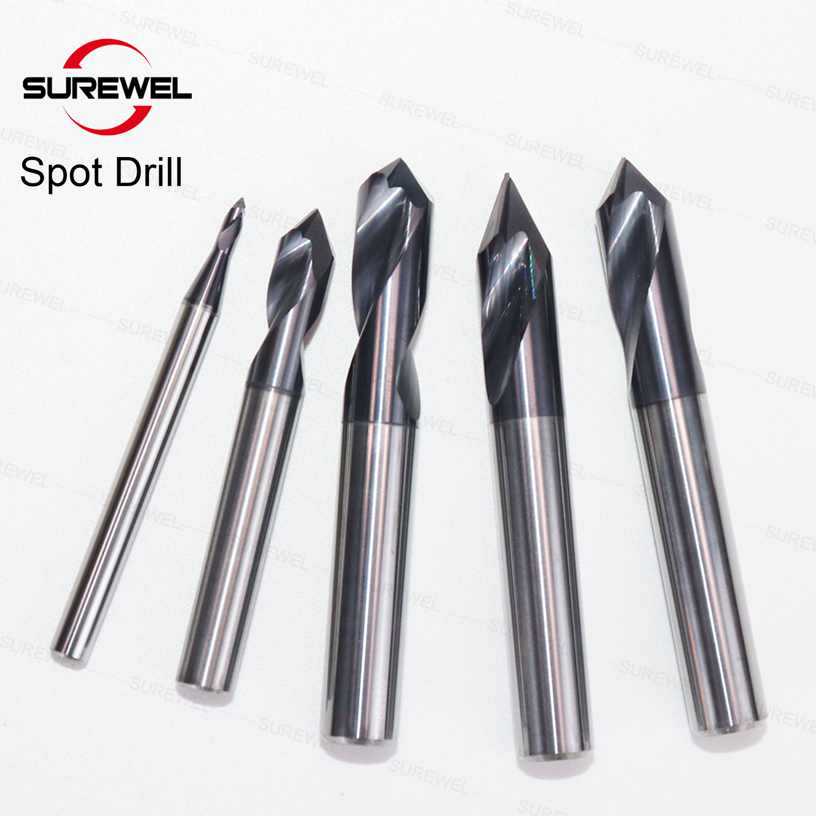 Carbide Spot Drill Stub Center Point Bit 60 90 120 Degree 1-12mm Chamfer Pilot