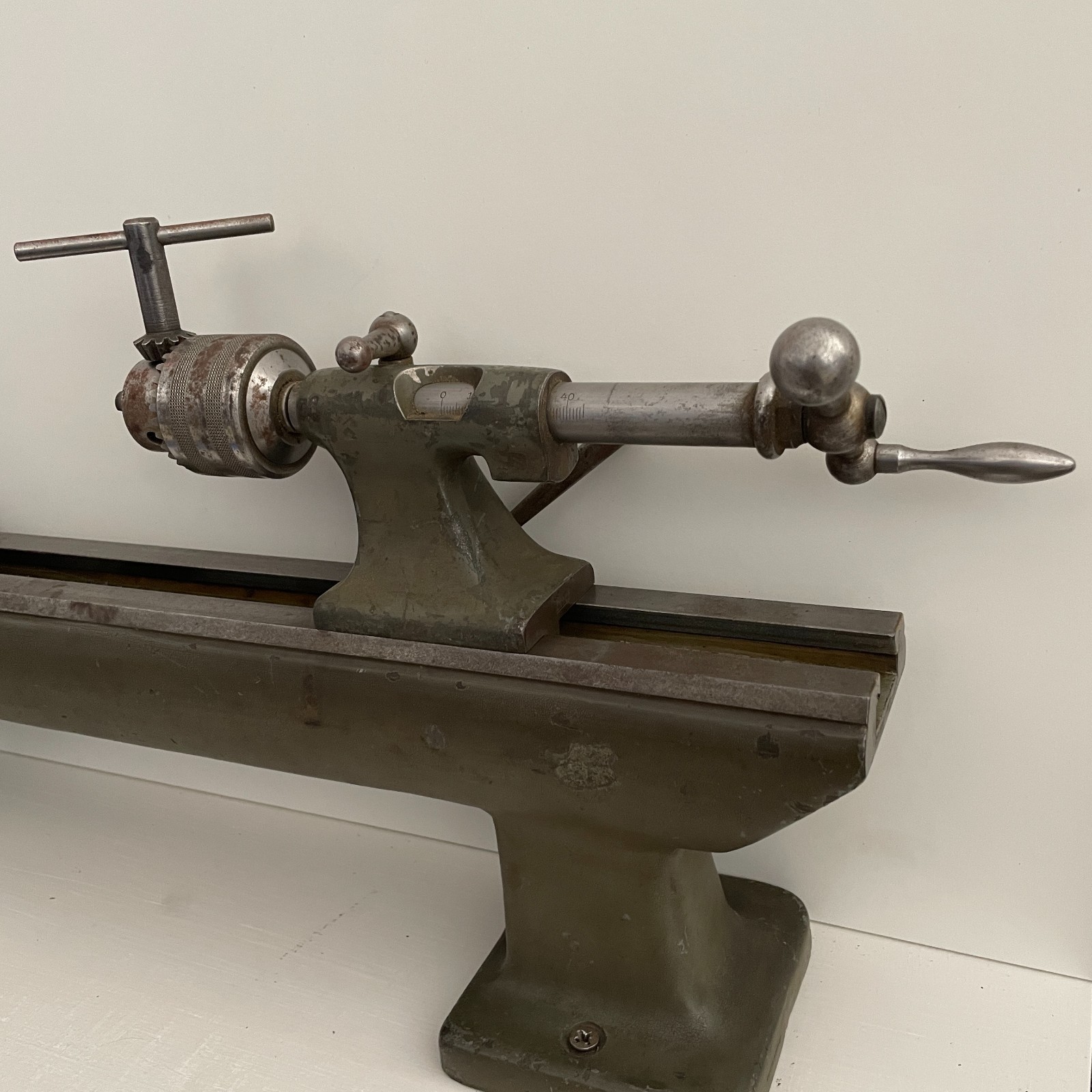 Lorch 65mm Tailstock w/ Original Erkawe Chuck & Key – Lorch LLRGN 10mm Lathe