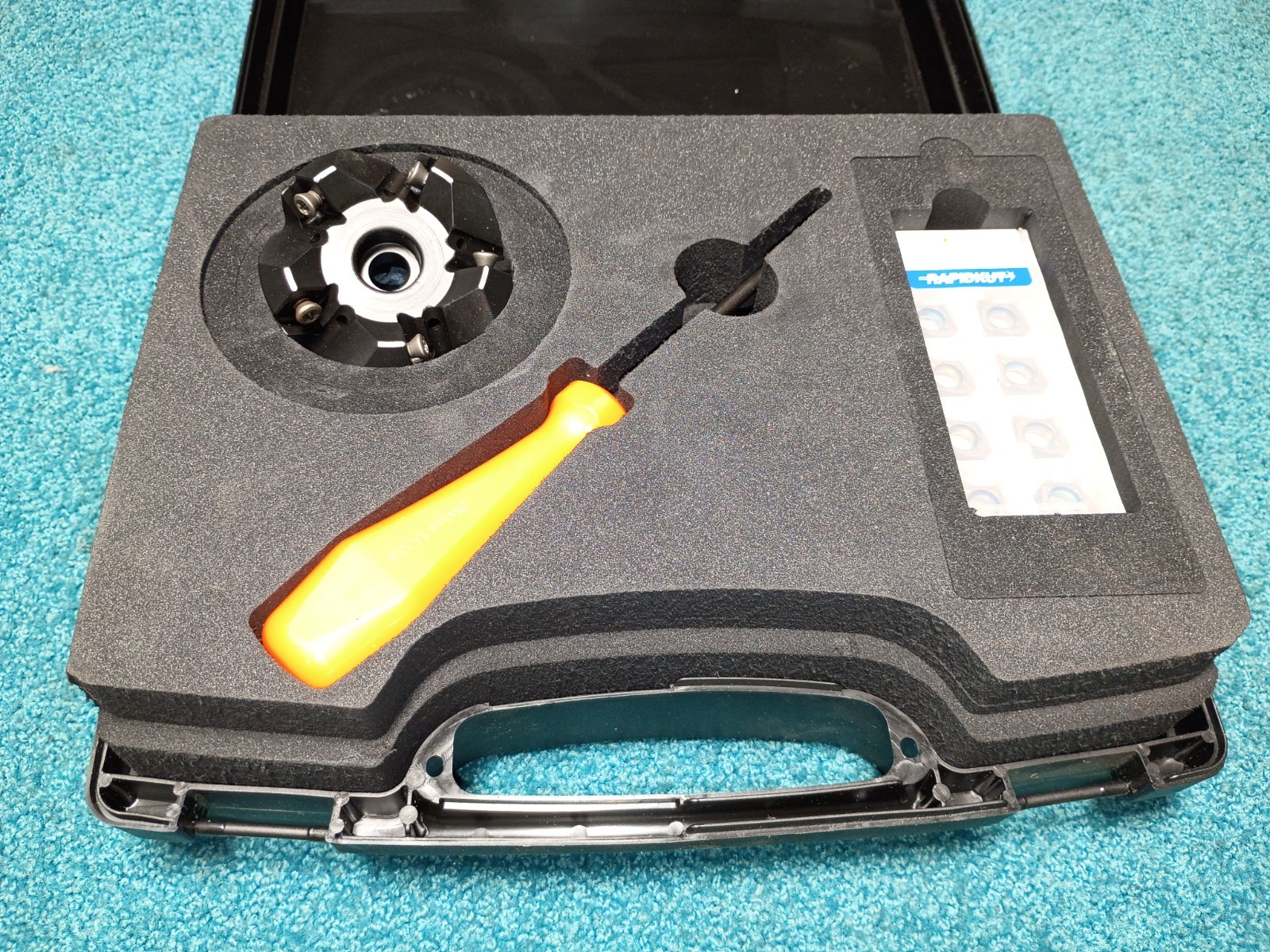 Rapidkut ME2112400 2.5″ 45 Degree Indexable Facemill, 3/4″ AH W/20 SNMX Inserts