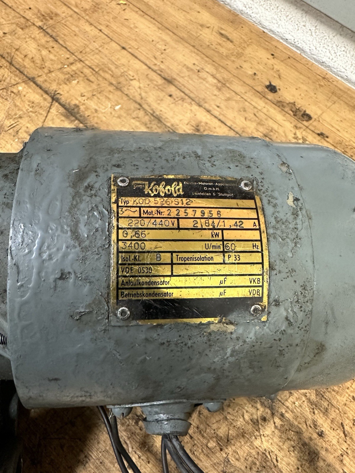 Deckel SOE Tool Grinder Spindle Motor